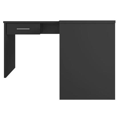 Imagem de Mesa para Computador Ambiente Gávea com Gaveta e Extensora Preto Trama - Móveis Leão