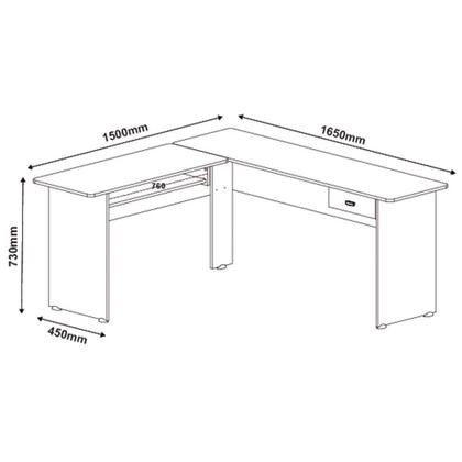 Imagem de Mesa para Computador Cannes com 1 Gaveta Artely