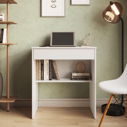 Imagem de Mesa Para Computador com 1 Gaveta Ideal Para Estudar ou Trabalhar Resistente Facil Montagem