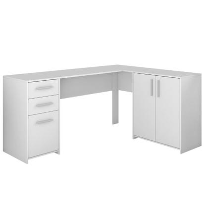 Imagem de Mesa para Computador de Canto 2 Gavetas Office Notável Móveis