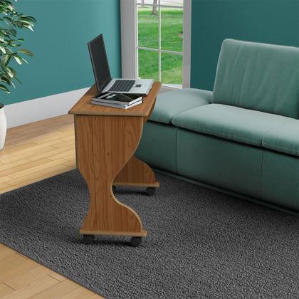 Imagem de Mesa Para Computador Dobrável com Rodízios Freijó - D'Rossi
