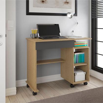 Imagem de Mesa para Computador Escrivaninha 01 Gaveta Grafite