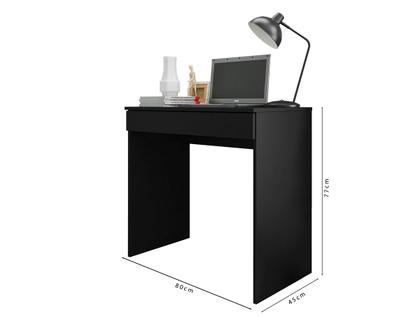 Imagem de Mesa Para Computador Escrivaninha 1 Gaveta Alexia Preto - AJL Móveis