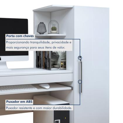 Imagem de Mesa para Computador Escrivaninha com Armário Office