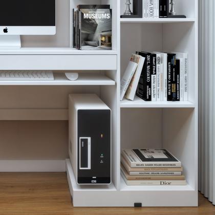 Imagem de Mesa para Computador Escrivaninha com Armário Office