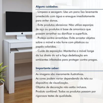 Imagem de Mesa para Computador Escrivaninha com Armário Office