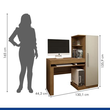 Imagem de Mesa para Computador Escrivaninha com Armário