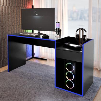 Imagem de Mesa Para Computador Escrivaninha Gamer Jogos Start - Várias Cores