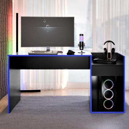 Imagem de Mesa Para Computador Escrivaninha Gamer Jogos Start - Várias Cores