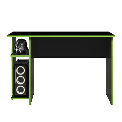 Imagem de Mesa para Computador Gamer 3875 Preto Fosco/Verde - Qmovi