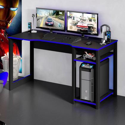 Imagem de Mesa para Computador Gamer Espaço para 2 Monitores e CPU