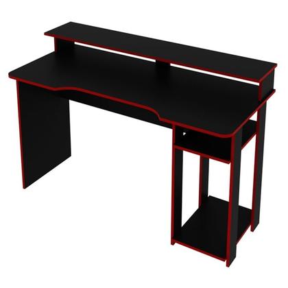 Imagem de Mesa Para Computador Gamer ME4153 Preto Vermelho Tecno Mobili