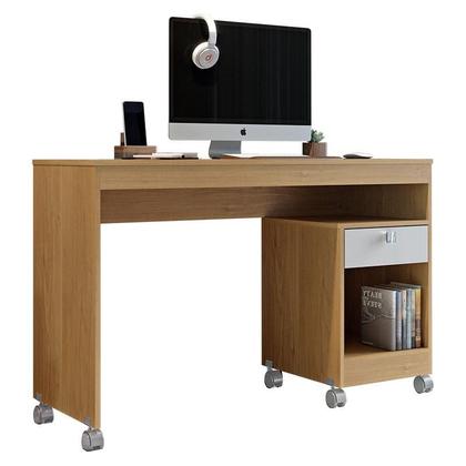 Imagem de Mesa para Computador Giga e Multiuso João Pessoa Cinamomo Off White - Valdemóveis