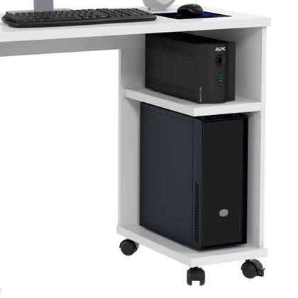 Mesa para Computador Million 1 GV Branca - Patrimar Imagem de Mesa para Computador Million 1 GV Branca