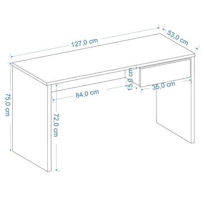 Imagem de Mesa Para Computador Notebook Gávea Com Gaveta Escritório
