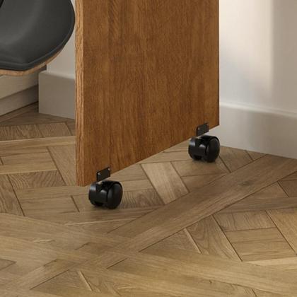 Imagem de Mesa Para Computador Vicenza Lukaliam com Gaveta e Rodízios