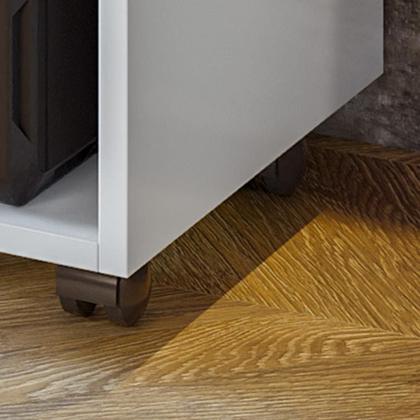 Imagem de Mesa Para Computador Vicenza Lukaliam com Gaveta e Rodízios