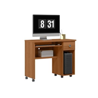 Imagem de Mesa Para Computador Vicenza Lukaliam com Gaveta e Rodízios