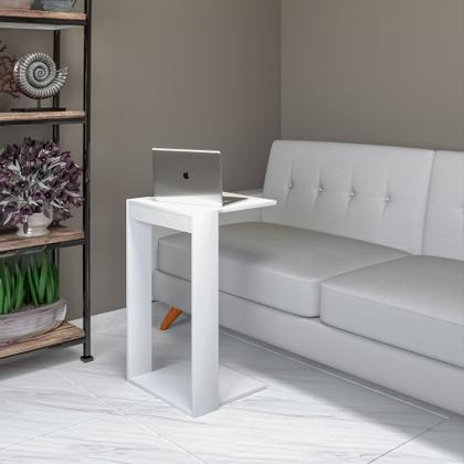 Imagem de Mesa Para Encaixe Lateral de Sofá Aparador Sala Quarto Utilidade MDF