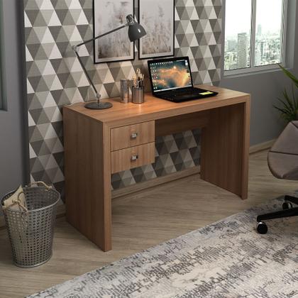 Imagem de Mesa para Escritório 02 Gavetas ME4123 Amêndoa - Tecno Mobili