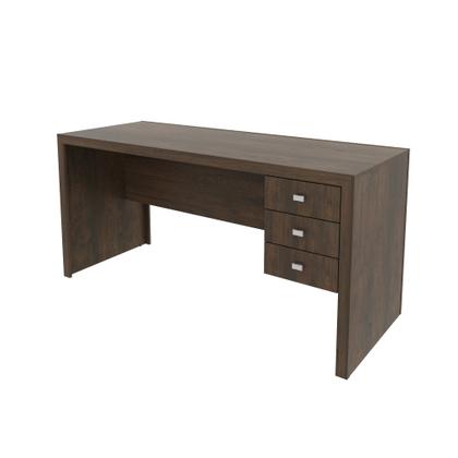 Imagem de Mesa para Escritório 155cm com 3 Gavetas Reversível ME4113