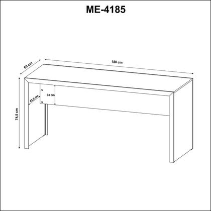 Imagem de Mesa Para Escritório 2 Lugares 180cm ME4185