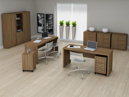 Imagem de Mesa para Escritório Amendoa Me4109 - Tecno Mobili