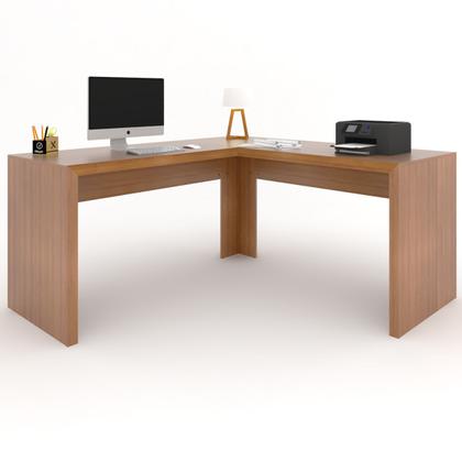 Imagem de Mesa para Escritório Angular França Amêndoa - Pnr Móveis