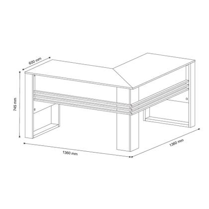 Imagem de Mesa para Escritório Angular ME4145 Tecnomobili