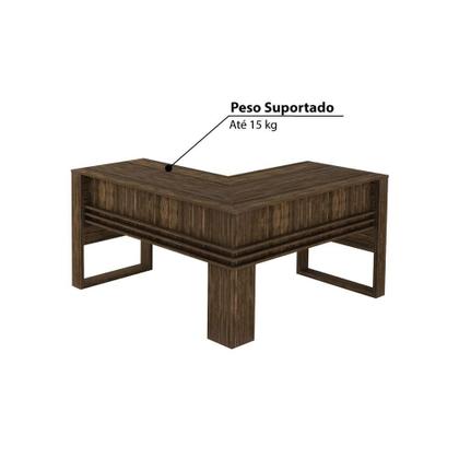 Imagem de Mesa para Escritório Angular Nogal Tecnomobili