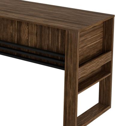 Imagem de Mesa para Escritório c/aplique ME4146 Nogal/Preto Tecnomobili