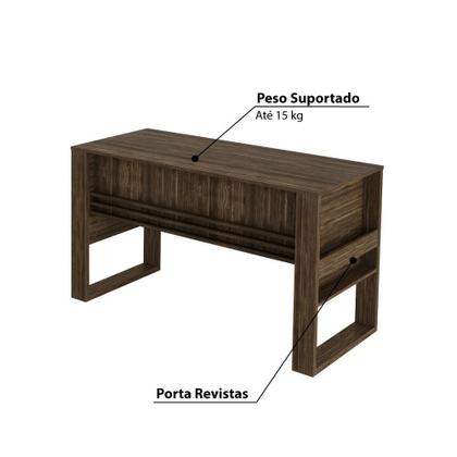 Imagem de Mesa para Escritório com aplique Nogal Tecnomobili