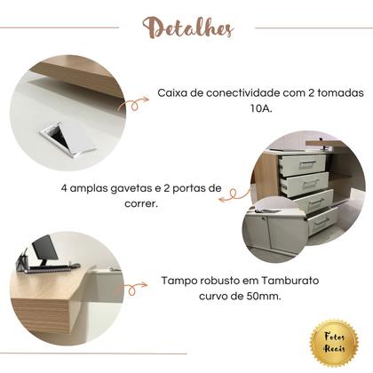 Imagem de Mesa para Escritório Diretor Grande 2 Portas 4 Gavetas
