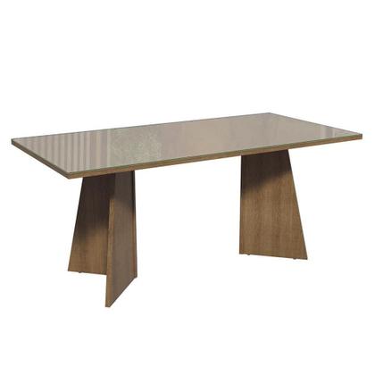 Imagem de Mesa Para Escritório Diretor Presidente 180cm Tampo De Vidro Rustic-crema 5388 Madesa