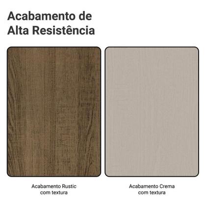 Imagem de Mesa Para Escritório Diretor Presidente 180cm Tampo De Vidro Rustic-crema 5388 Madesa