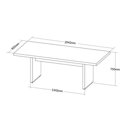 Imagem de Mesa para Escritório e Reunião 2 Metros em Tamburato Executiva