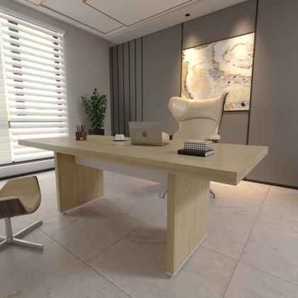 Imagem de Mesa para Escritório e Reunião 2 Metros em Tamburato Executiva