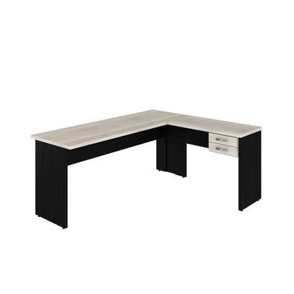 Imagem de Mesa Para Escritório Em L 1,80x1,60m Tampo E Pés 30mm C/gav.