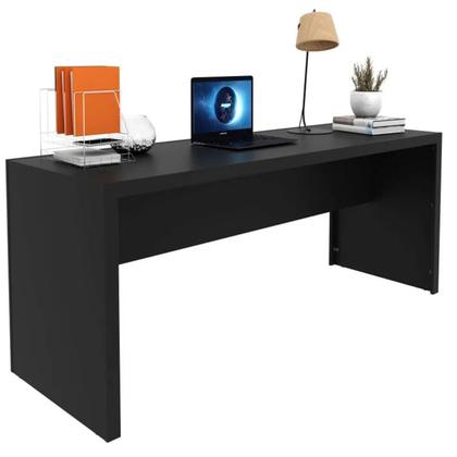 Imagem de Mesa Para Escritório Escrivaninha 180cm Me4185 Preto Tecnomobili para Estudos Computador