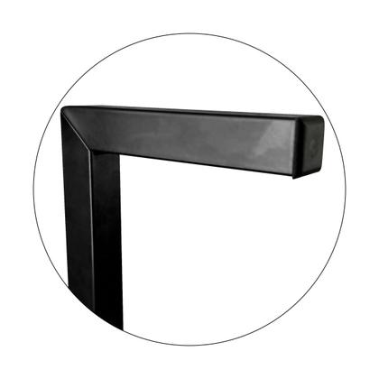 Imagem de Mesa para Escritório Escrivaninha Estilo Industrial Mdf 100cm Ny Preta e Villandry