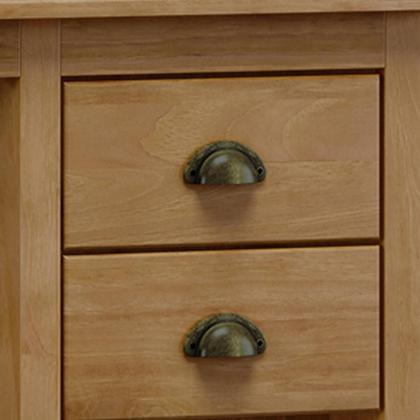 Imagem de Mesa Para Escritório Escrivaninha Home Office 2 Gavetas Mazzaro F06 Freijó - Lyam Decor