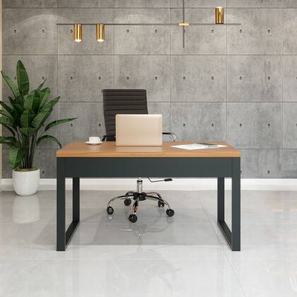 Imagem de Mesa para Escritório Industrial F20 Freijó/Preto - Dalla Costa