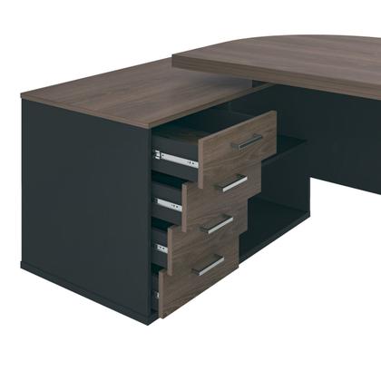 Imagem de Mesa para Escritório Presidente Tamburato 258.2 cm com 4 Gavetas e 2 Portas