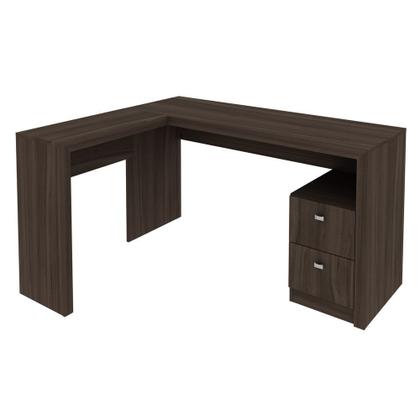 Imagem de Mesa para Escrivaninha de Canto 113x135,8cm com 2 Gavetas ME4129 Tecnomóbili