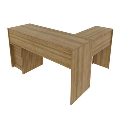 Imagem de Mesa para Escrivaninha de Canto 113x135,8cm com 2 Gavetas ME4129 Tecnomóbili