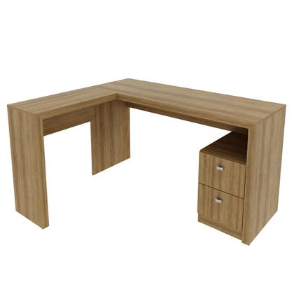 Imagem de Mesa para Escrivaninha de Canto 113x135,8cm com 2 Gavetas ME4129 Tecnomóbili