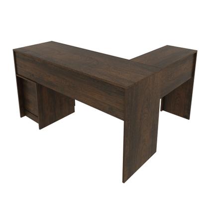 Imagem de Mesa para Escrivaninha de Canto 113x135,8cm com 2 Gavetas ME4129 Tecnomóbili