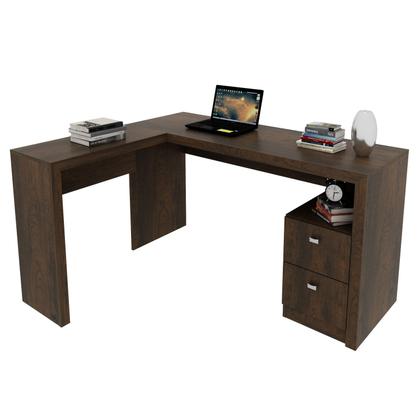Imagem de Mesa para Escrivaninha de Canto 113x135,8cm com 2 Gavetas ME4129 Tecnomóbili