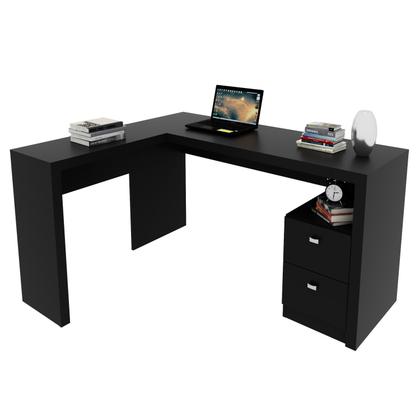 Imagem de Mesa para Escrivaninha de Canto 113x135,8cm com 2 Gavetas ME4129 Tecnomóbili