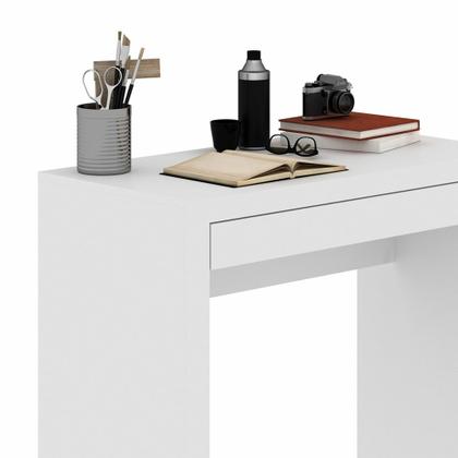 Imagem de Mesa para Home Office com Gaveta ME4107 Branco 13 Tecno Mobili